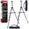 U.S. Art Supply 66" Black Metal Tripod Easel Display (2 Pack) - Adjustable 20"- 5.5', Holds 32" Canvas - Floor/Tabletop Easel Stand, For Sign Display, Painting, Poster Board, Canvas - Portable Bag